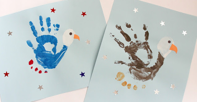 Handprint and Footprint Bald Eagle Handprint and Footprint Bald Eagle