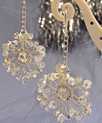 Pretty Crystal Snowflake Earrings Pretty Crystal Snowflake Earrings