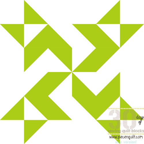 Rolling Pinwheel Star Quilt Block Rolling Pinwheel Star Quilt Block