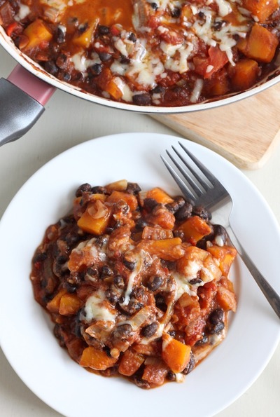 Butternut Squash and Black Bean Skillet Butternut Squash and Black Bean Skillet