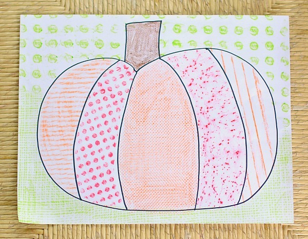 Textured Pumpkin Coloring