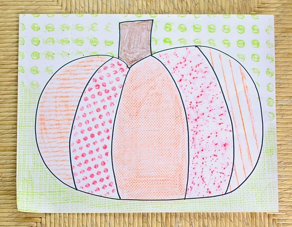 Textured Pumpkin Coloring Textured Pumpkin Coloring