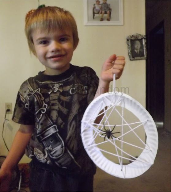 Spider Web Paper Plate Craft Spider Web Paper Plate Craft
