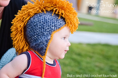 Baby Mohawk Crochet Hat Pattern