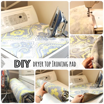 DIY Dryer Top Ironing Pad