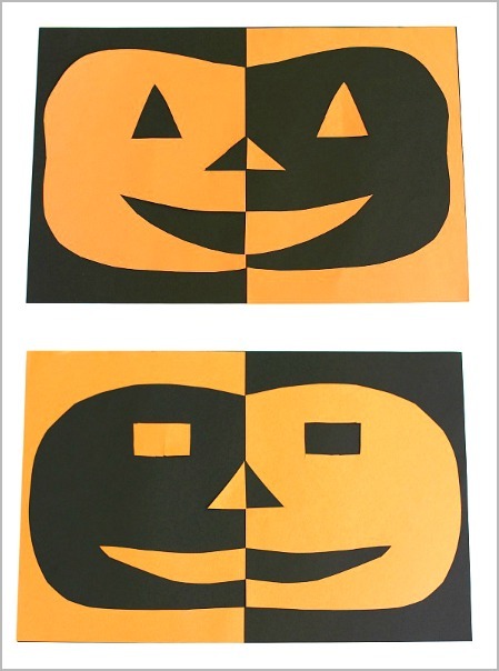 Negative Space Paper Pumpkin Negative Space Paper Pumpkin