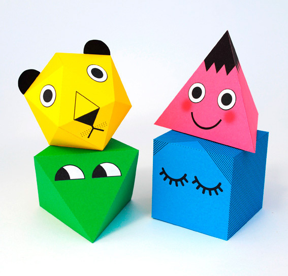 Printable 3-D Friends Printable 3-D Friends