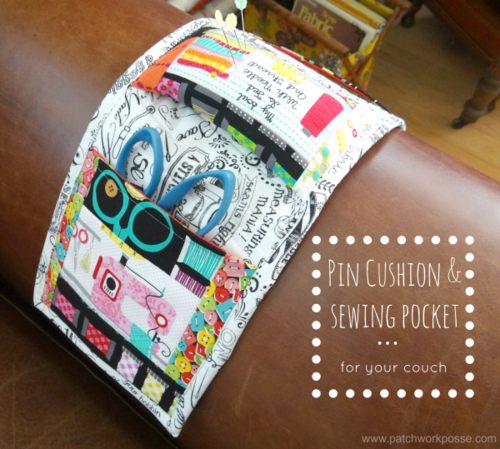 Arm Chair Pin Cushion and Sewing Pocket Tutorial