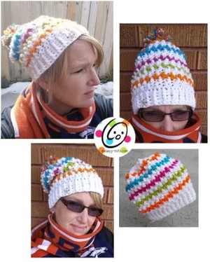 Jelly Bean Slouchy Hat Crochet Pattern