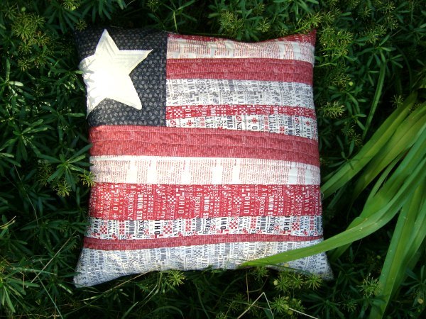 Flag Pillow Cover Tutorial