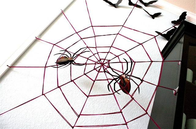 Giant Yarn Spider Web