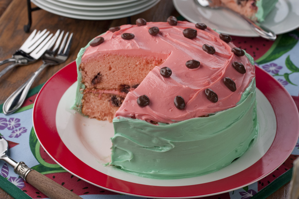 Layered Watermelon Cake Layered Watermelon Cake