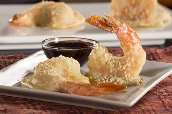 Baked Sesame Shrimp