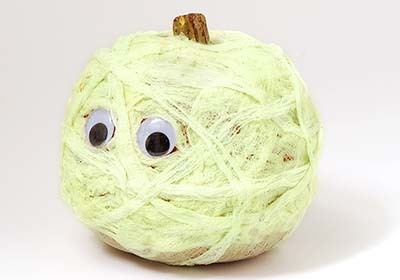 Glow in the Dark Mummy Pumpkin Glow in the Dark Mummy Pumpkin