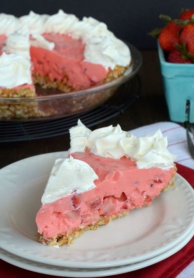 Strawberry Pretzel Pie Strawberry Pretzel Pie
