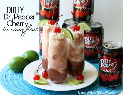 Dirty Dr. Pepper Cherry Ice Cream Float