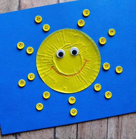 Smiling Cupcake Liner Sun Smiling Cupcake Liner Sun