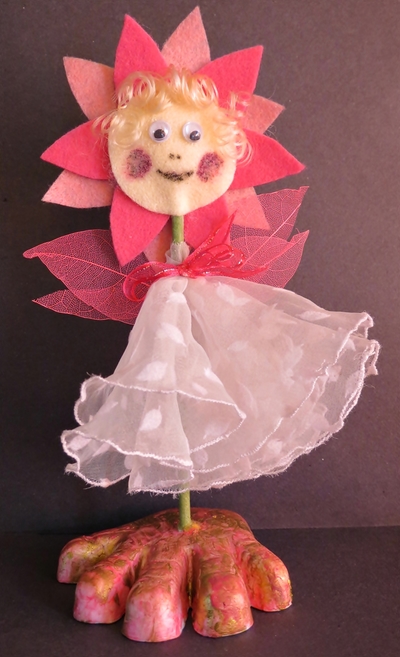 Adorable Felt Flower Fairy