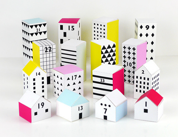 Free Printable Mini Neighborhood Advent Calendar Free Printable Mini Neighborhood Advent Calendar