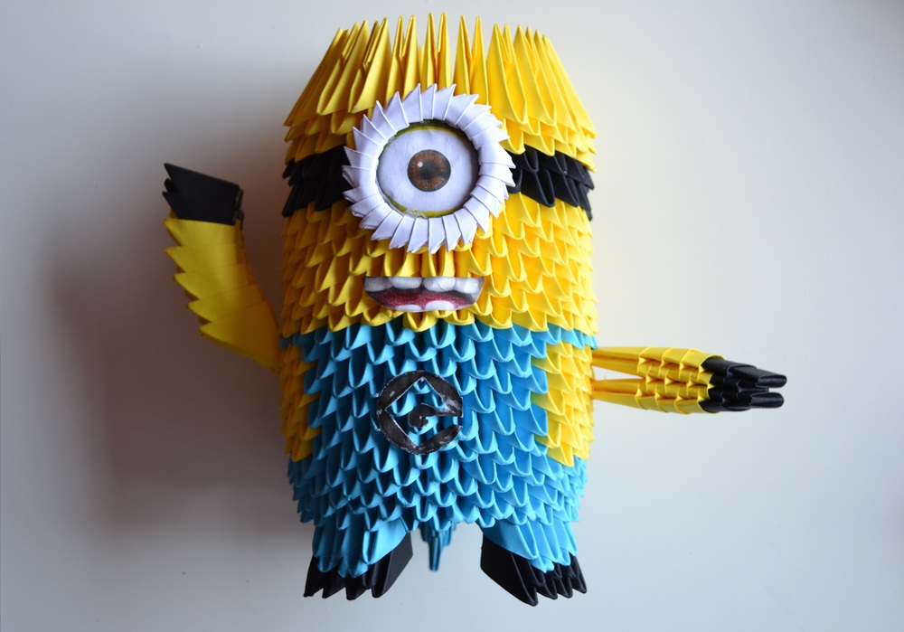 3d Origami Minion Favecrafts Com
