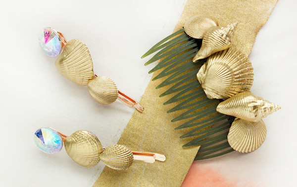 Beach Goddess DIY Seashell Clips Beach Goddess DIY Seashell Clips