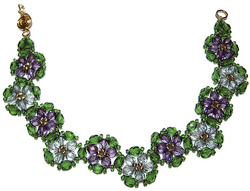 Crystal Luster Flower Bracelet Crystal Luster Flower Bracelet