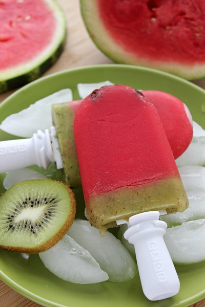 Watermelon Kiwi Popsicles Watermelon Kiwi Popsicles