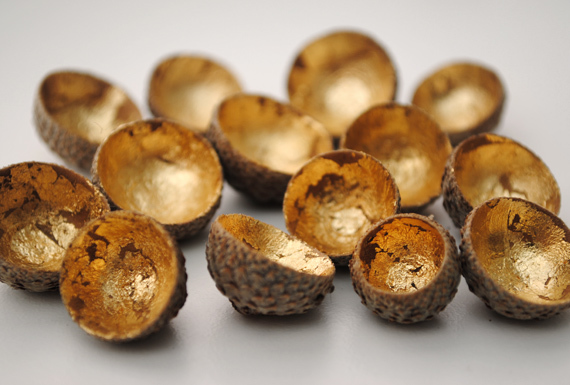 Metallic Acorn Beads Metallic Acorn Beads