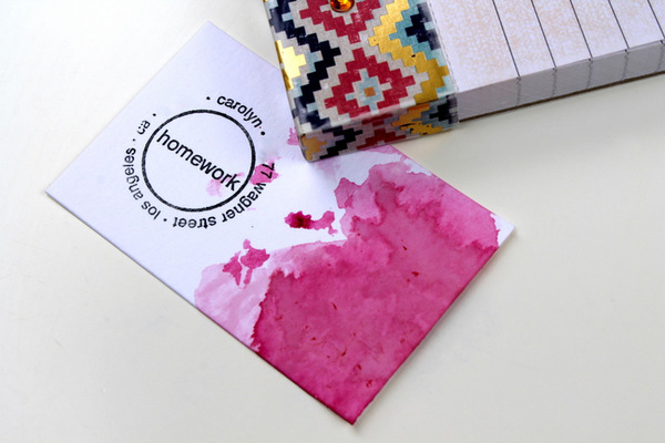 Dyed Beet Business Cards Beet Dyed Business Cards