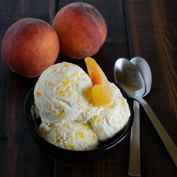 Peaches and Cream Ice Cream