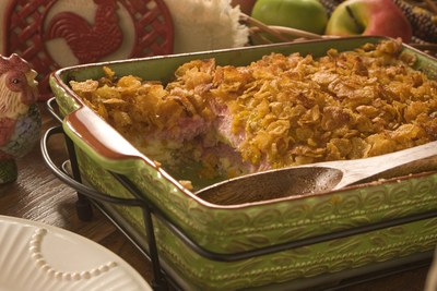 Layered Amish Breakfast Bake