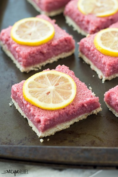 Strawberry Pineapple Lemonade Bars