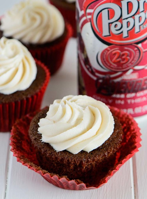 Dr. Pepper Cupcakes Dr Pepper Cupcakes