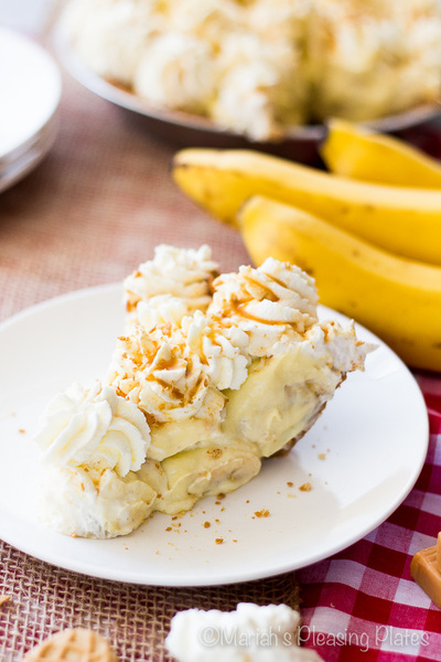 Salted Caramel Banana Pie