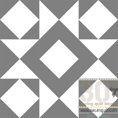 Combination Star Quilt Block Pattern
