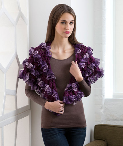 Dressy Crescent Crochet Stole