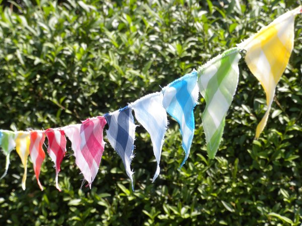 Vintage Summer Gingham Bunting