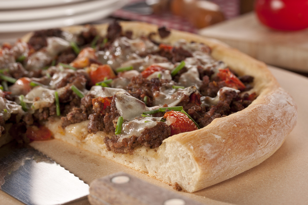 Beefy Garlic Pizza Beefy Garlic Pizza