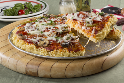 Ramen Noodles Pizza Bake