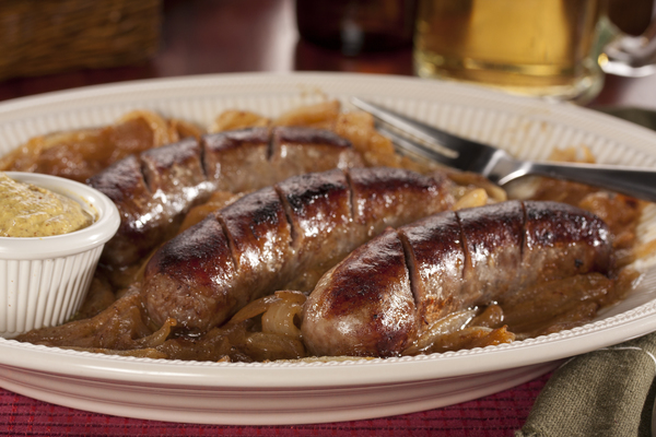 Beer-Basted Sausage Beer-Basted Sausage