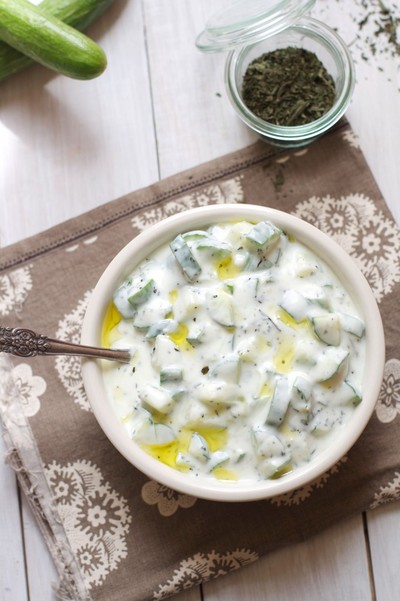 Cucumber Salad with Yogurt and Mint Cucumber Salad with Yogurt and Mint
