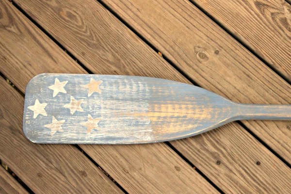 Pottery Barn Weathered Oar Copy DIY