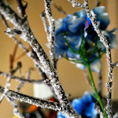 Icy Branch DIY Table Decorations