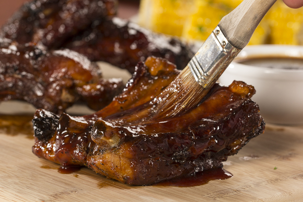 BBQ Raspberry Glazed Ribs