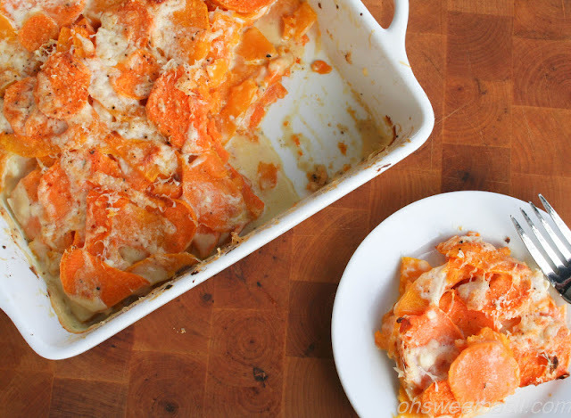 Sweet Potato and Butternut Squash Gratin Sweet Potato and Butternut Squash Gratin
