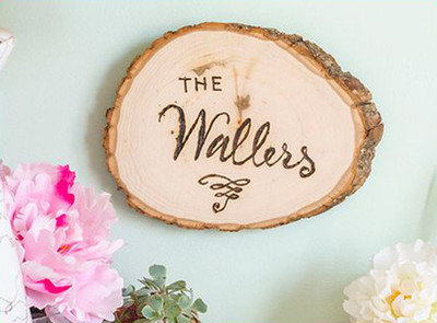 Wood Burned DIY Sign