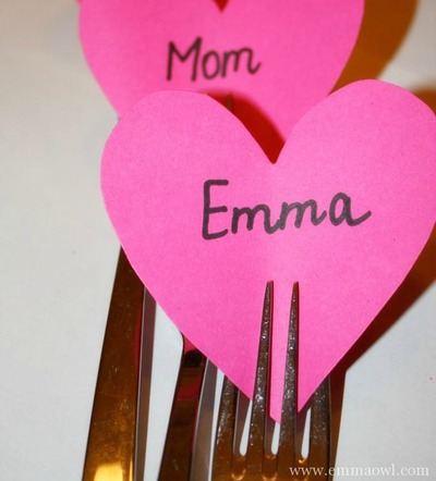 Valentine's Table Name Cards