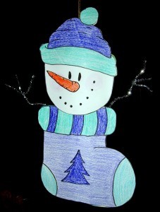Printable Snowman Coloring Page