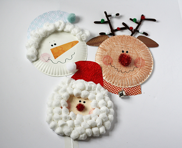 Paper Plate Santa, Snowman, and Rudolph Paper Plate Santa Snowman and Rudolph