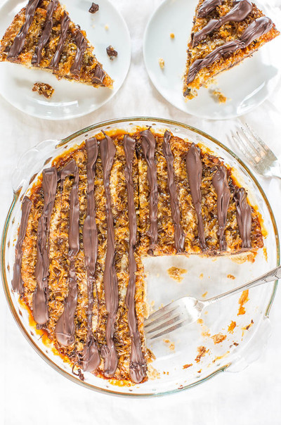 Samoas Cookie Pie Samoas Cookie Pie